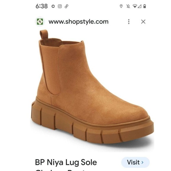 bp Shoes - BP. NWOB Niya‎ Lug Sole Chelsea Boot size 6